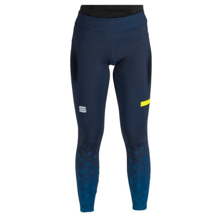 Тёплое женское трико Sportful Squadra W Tights галактический синий